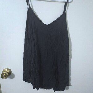 Torrid Size 1 Distressed Dark Grey Ava Cami